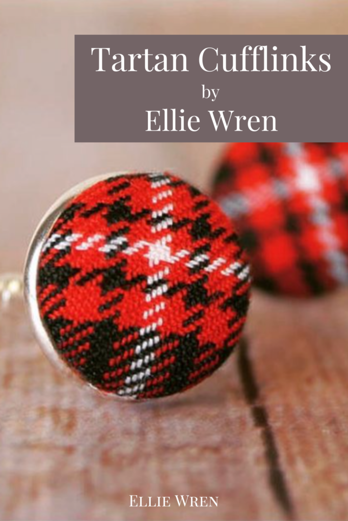 Handmade Tartan Cufflinks by Ellie Wren