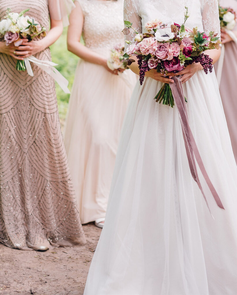 Pink Wedding Theme: Pink Bridesmaids Dresses