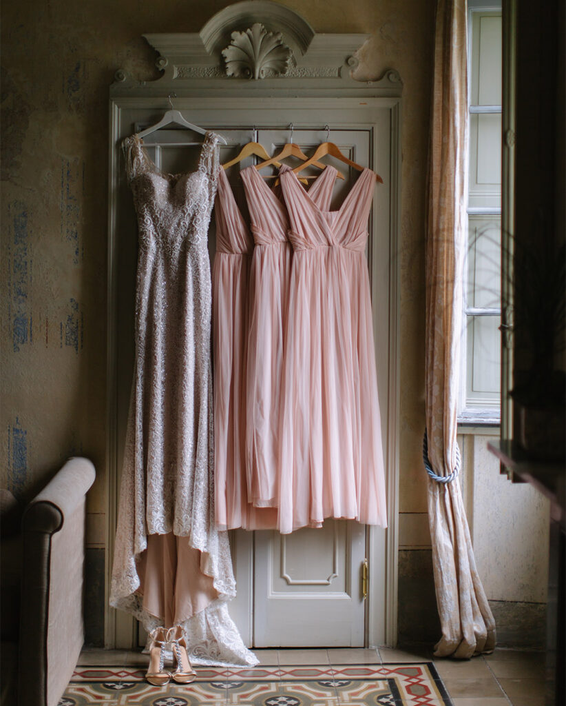 Pink Wedding Theme: Pink Bridesmaids Dresses