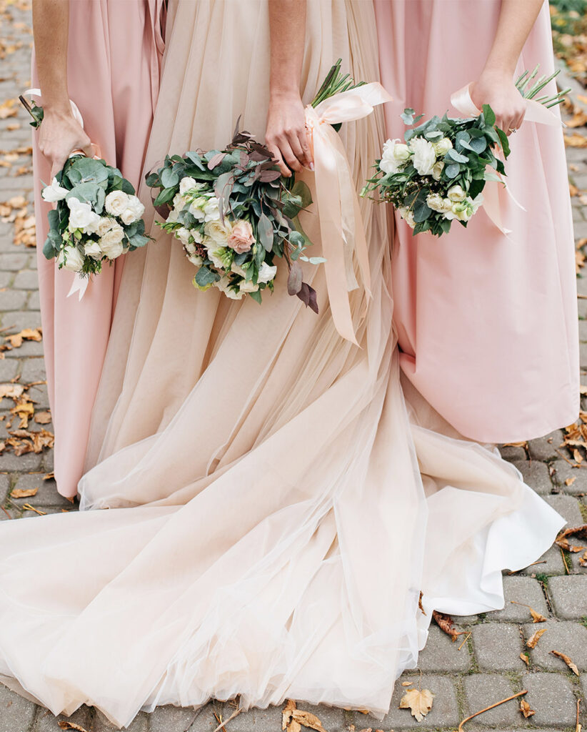 Pink Bridesmaids Dresses