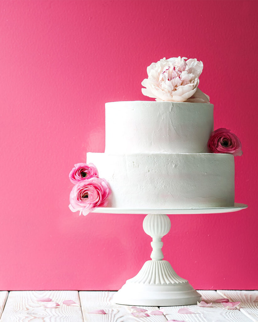 Pink Wedding Cake