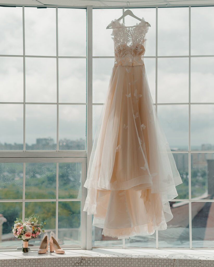 Blush Pink Wedding Dress