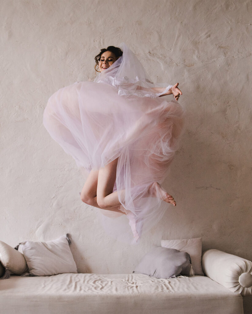 Pink Wedding Veil