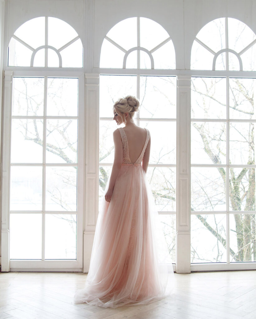 Blush Pink Wedding Dress