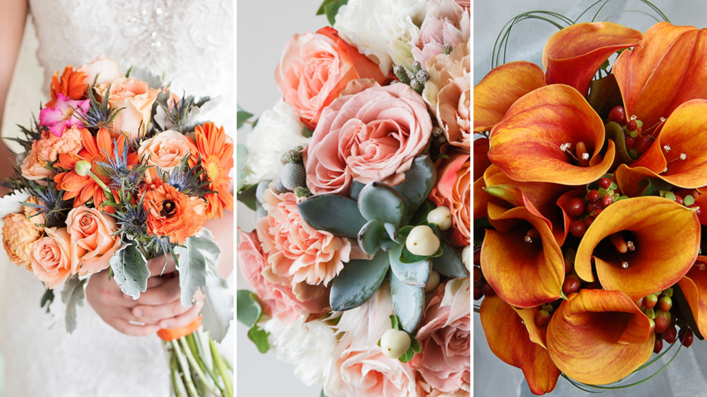 Brilliant, Bold Orange Wedding