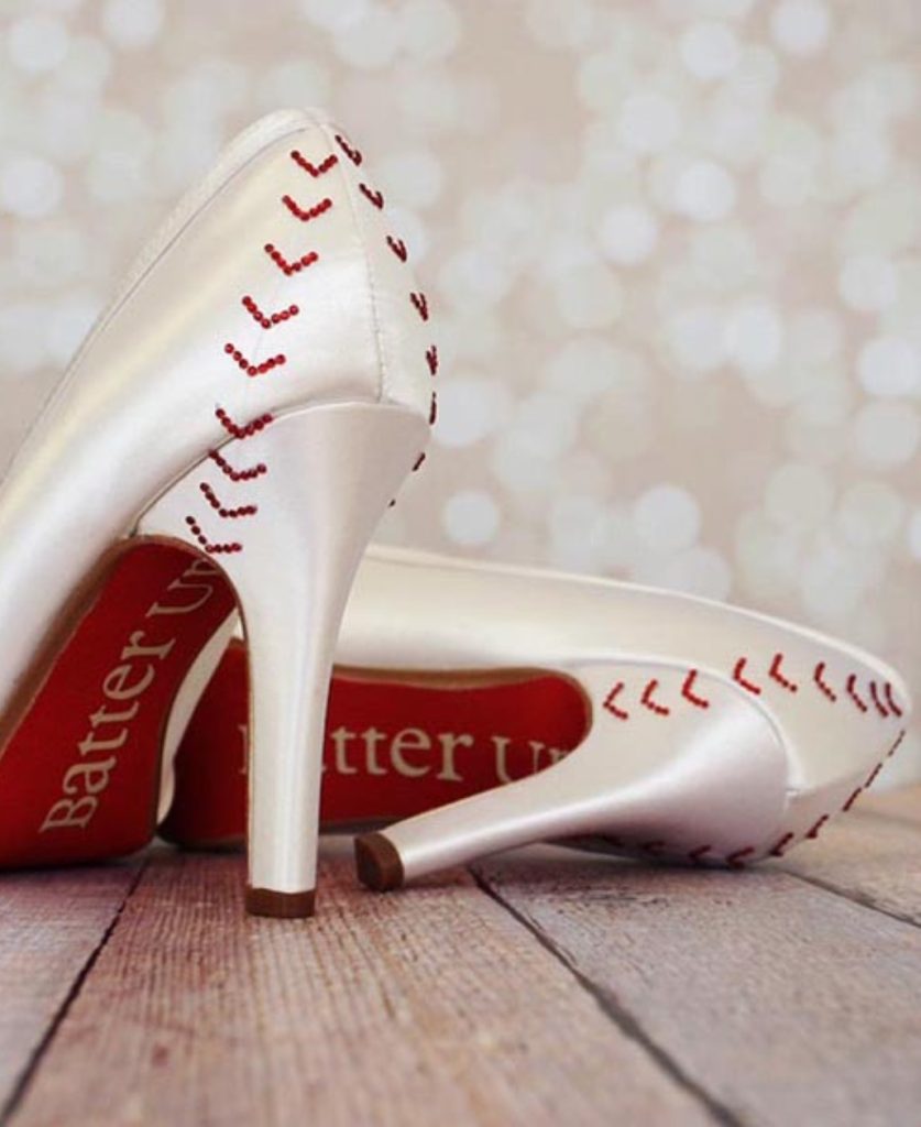 10 Wildly Unique Wedding Shoes Baseball Wedding Shoes